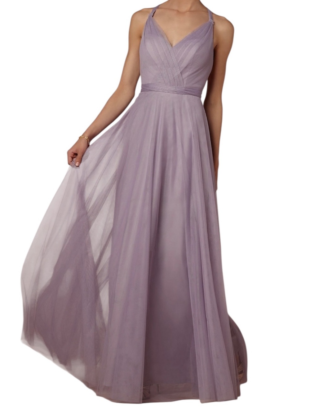 BHLDN Hitherto Zaria Dress in Lilac Grey Size 0 EUC